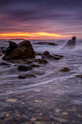 Crashing Waves Under Stormy Skies Wallis Sands NH Photograph by Jeff Sinon