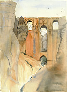 El Puente Nuevo, Ronda, Spain Painting by Amanda Amend