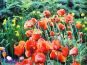 Field of Flowers Painting by Jeffrey Kolker