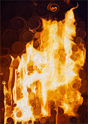 Flaming Waters Painting by Omaste Witkowski