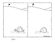 Fore! Drawing by Richard McCallister