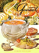 Gourmet Cover Of Pumpkin Soup Photograph by Henry Stahlhut