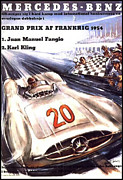Grand Prix F1 Reims France 1954 Digital Art by Georgia Clare