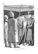 He's Not Ours Drawing by Peter Arno