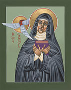 St. Hildegard of Bingen 171 Painting by William Hart McNichols