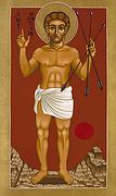 Holy Martyr St. Sebastian 032 #2 Painting by William Hart McNichols