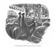 I Certainly Hope We Haven't Got A Hit Drawing by Garrett Price