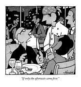 If Only The Aftertaste Came First Drawing by William Haefeli