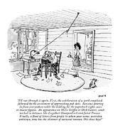 I'll Run Through It Again. First Drawing by George Booth