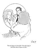 I'm Not Trying To Be Beautiful Drawing by Carolita Johnson