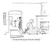 Is It Any Wonder You Got Coal In Your Stocking? Drawing by George Booth