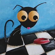 Is it lunch time yet Painting by Lucia Stewart