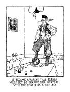 It Became Apparent That Brenda Drawing by Glen Baxter