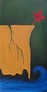 Jump Already Painting by Amanda Sheil