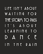 Learn to dance in the rain Digital Art by Georgia Clare