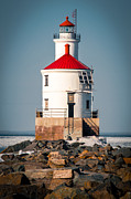 Lighthouse On The Rocks Photograph by Duluth To Door County Photography