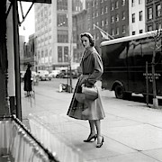 Lucille Carhart Window Shopping On A Street Photograph by Frances Mclaughlin-Gill