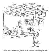 Make That A Double Drawing by George Booth