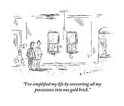 Man Speaking To Woman In An Apartment That Drawing by Barbara Smaller