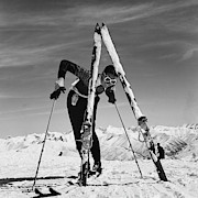 Marian Mckean With Skis Photograph by Toni Frissell