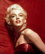 Marilyn Monroe in Red Digital Art by Georgia Clare