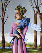 Miss Pinky's Outing Painting by Valerie White