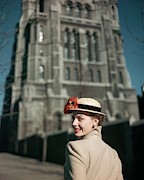 Model Wearing A Straw Hat With A Flower Photograph by Frances McLaughlin-Gill
