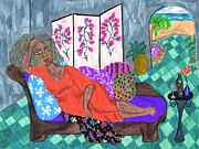 Mona Painting by Stacey Torres