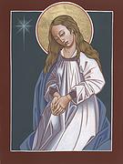 Mother of God Waiting in Adoration 248 Painting by William Hart McNichols