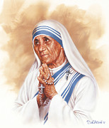 国内未入荷 バルセロナMACBA限定 Teresa Lanceta希少ポスター Saint Mother Teresa Metal Poster by Dick Bobnick - Metal Posters