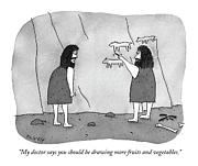 My Doctor Says You Should Be Drawing More Fruits Drawing by Peter C. Vey