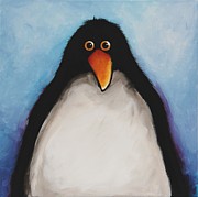 My Penguin Painting by Lucia Stewart