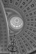 National Statuary Rotunda BW Photograph by Susan Candelario