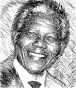 Nelson Mandela Digital Art by Rafael Salazar