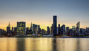 New York City Dusk Colors Photograph by Susan Candelario