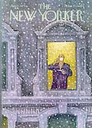 New Yorker January 12th, 1976 Painting by Charles Saxon