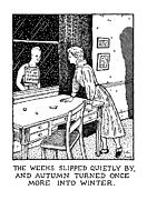 New Yorker January 27th, 1992 Drawing by Glen Baxter