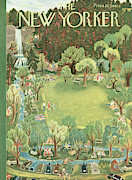 New Yorker June 27th, 1953 Painting by Ilonka Karasz