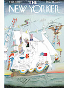 New Yorker September 17th, 1960 Painting by Saul Steinberg