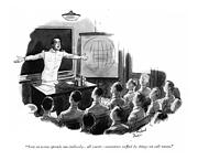 Now An Ocean Spreads Out Endlessly - All Water - Drawing by Richard Decker