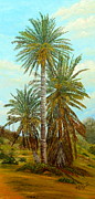 Palm Trees Painting by Angeles M Pomata