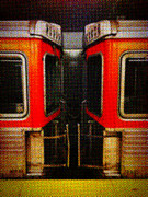 Philadelphia - Subway in Newsprint Photograph by Richard Reeve