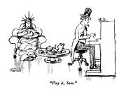 Play It, Sam Drawing by Mischa Richter