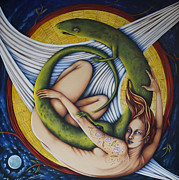 Salamander Session Painting by Valerie White