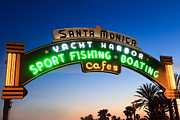 Santa Monica Pier Sign Photograph by Paul Velgos