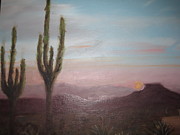 Sante Fe Sunrise Painting by Carol DENMARK