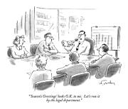 'season's Greetings' Looks O.k. To Me. Let's Run Drawing by Mike Twohy