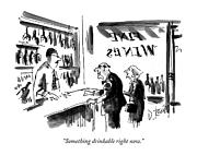 Something Drinkable Right Now Drawing by Donald Reilly