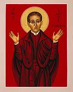 St. Aloysius in the Fire of Prayer 020 Painting by William Hart McNichols