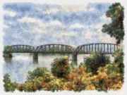 Strang Bridge Painting by Jeffrey Kolker